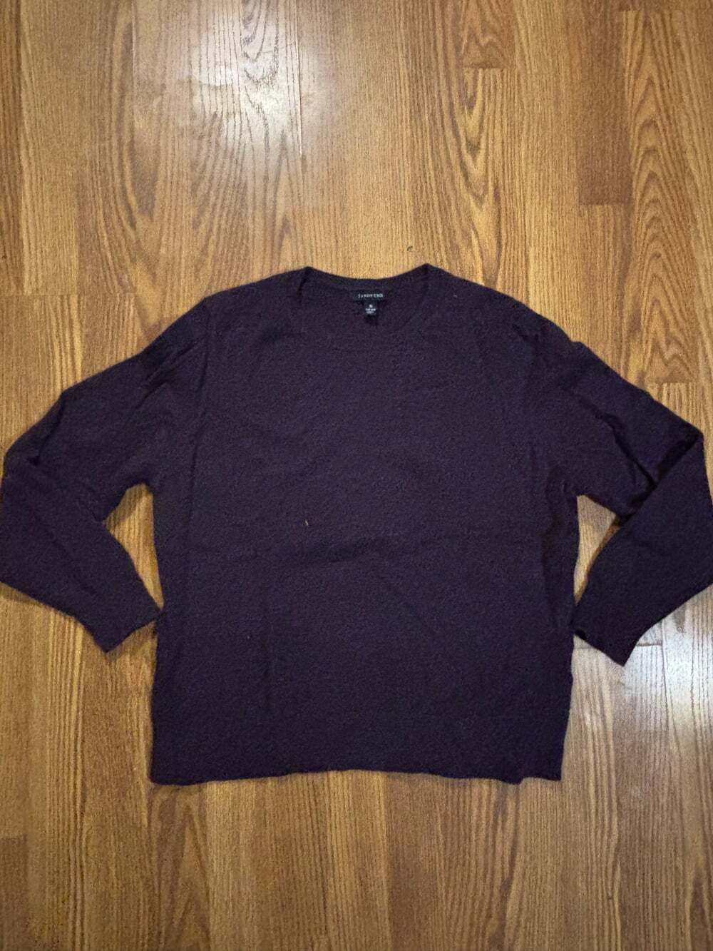 Lands’ End Dark Purple Cashmere Fall Winter Casual Office Work Sweater
